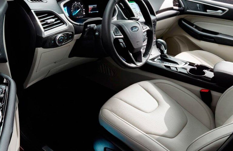 2017 Ford Edge front interior passenger space