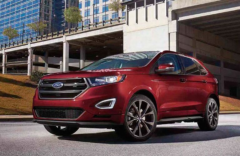 2017 Ford Edge red