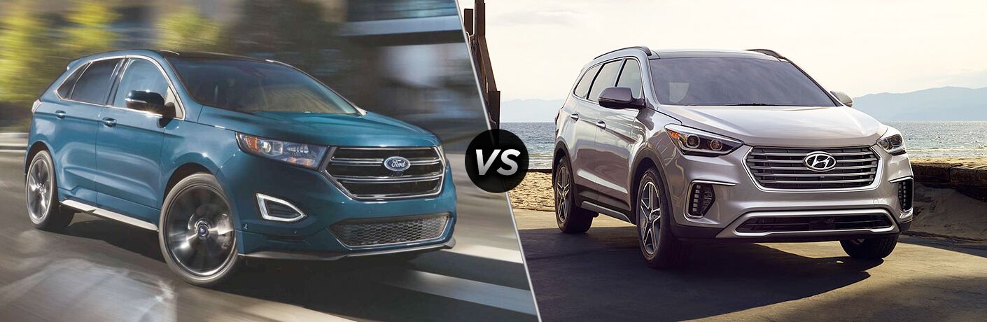 Santa Fe Ford >> 2018 Ford Edge Vs 2018 Hyundai Santa Fe Santa Fe Ford >> 2018 Ford Edge Vs 2018 Hyundai Santa Fe
