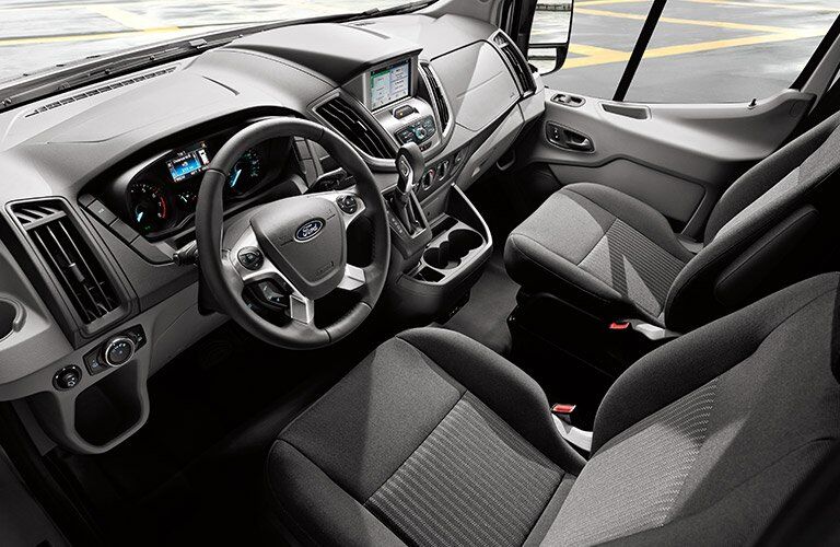 2018 Ford Transit front interior passenger space