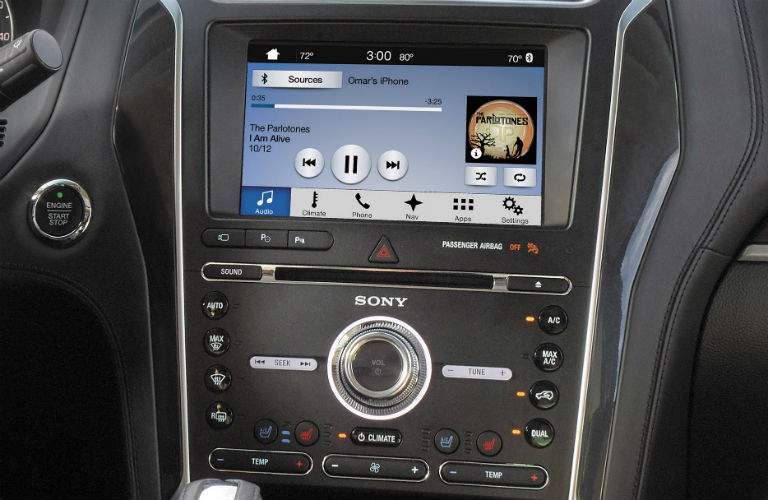 2018 Ford Explorer infotainment system