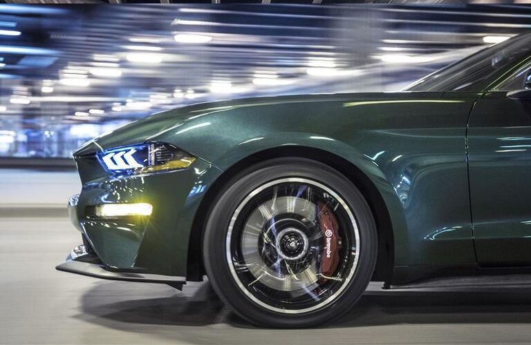 2019 Ford Mustang Bullitt front tire with Brembo brakes