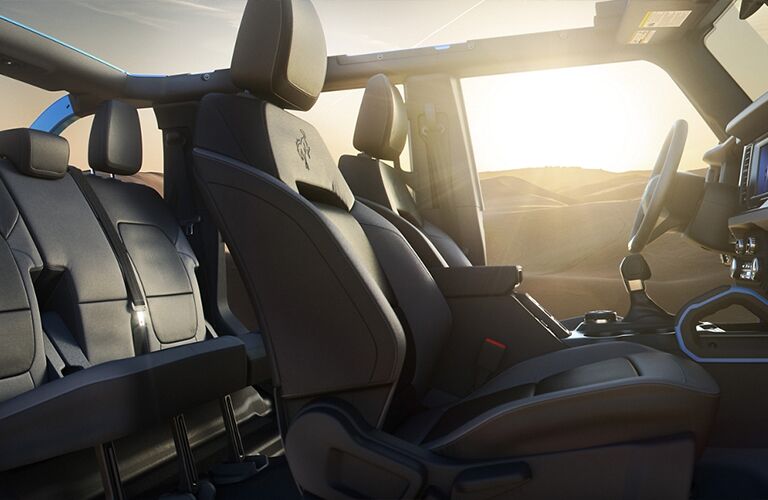 2021 Ford Bronco interior front and rear seats
