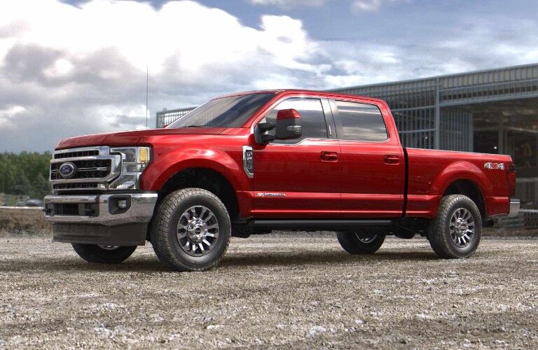 2021 Ford F-250 Super Duty on construction site