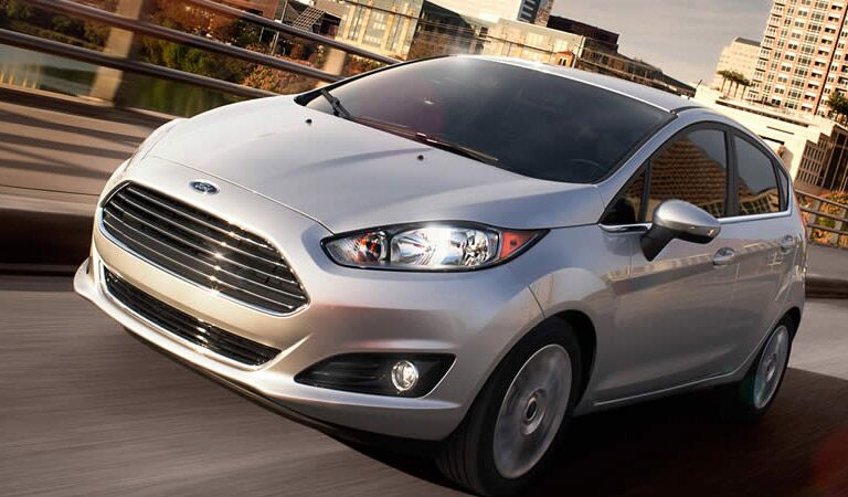 Ford Fiesta affordable small car with a wide grille