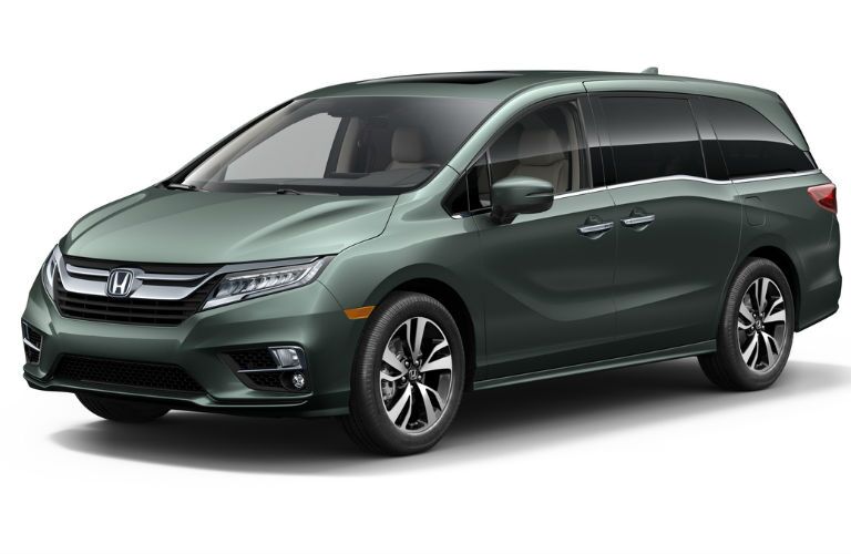 Exterior View of the 2018 Honda Odyssey in Green