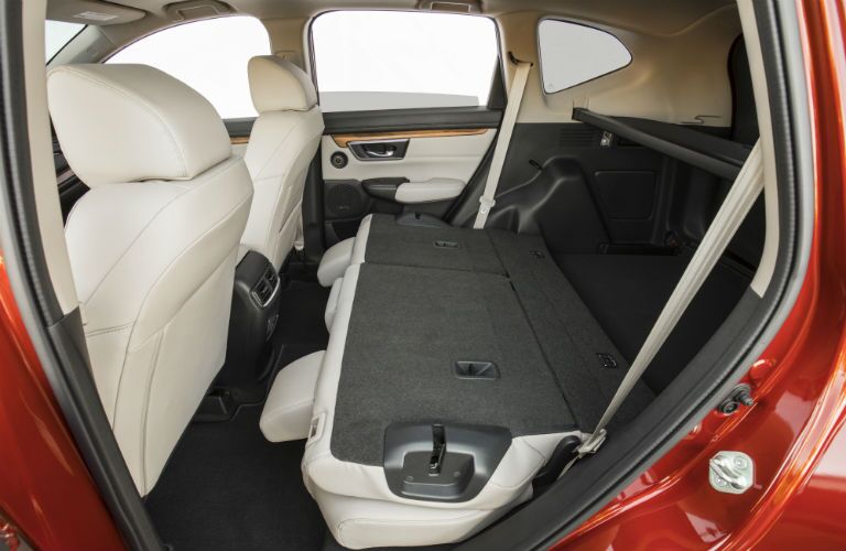 An interior photo showing one of the seat configurations available in the 2018 Honda CR-V.