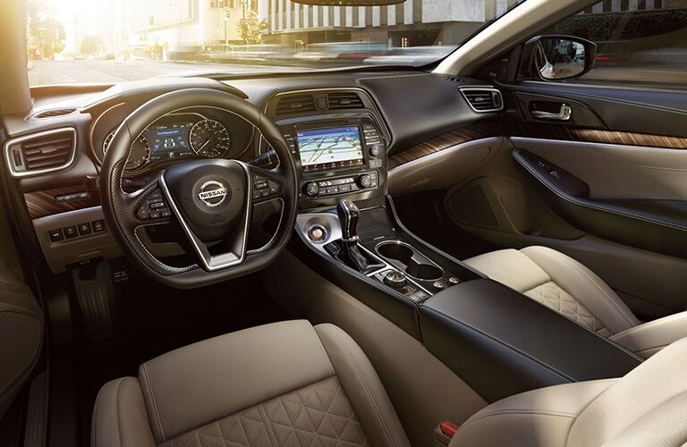 Cockpit view in a 2018 Nissan Maxima