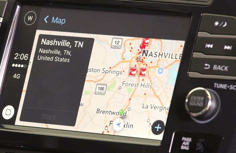 Infotainment system in the 2018 Nissan Maxima