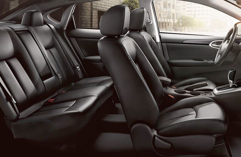 Interior seats of 2019 Nissan Sentra.