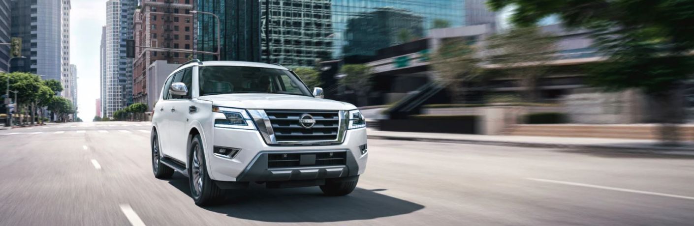 2022 Nissan Armada on the road