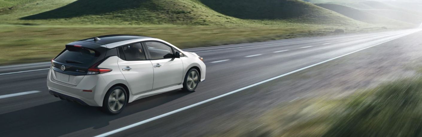 2022 Nissan LEAF on the road