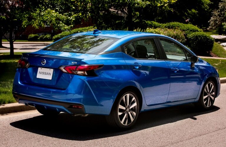 rear view if the 2021 Nissan Versa
