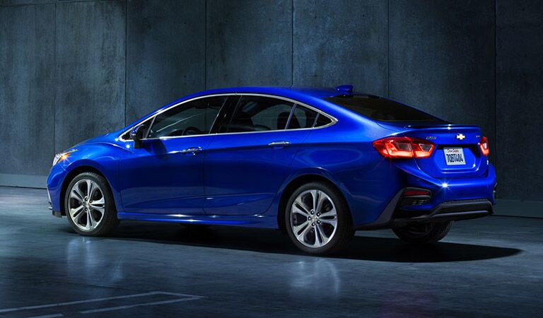 Blue Chevy Cruze fast and fuel efficient