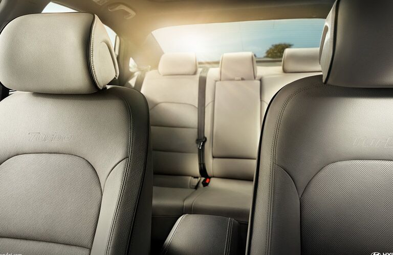 Spacious backseat of the 2016 Hyundai Sonata
