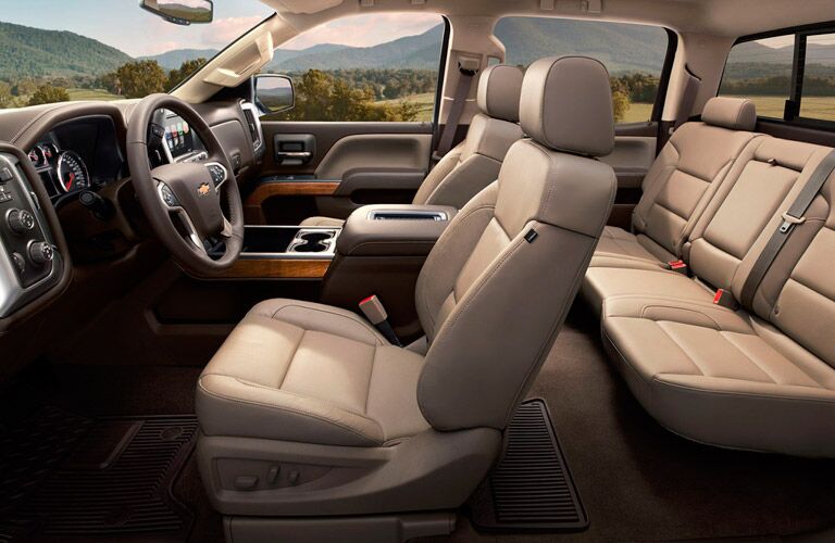 interior side view of the 2017 Chevy Silverado 1500