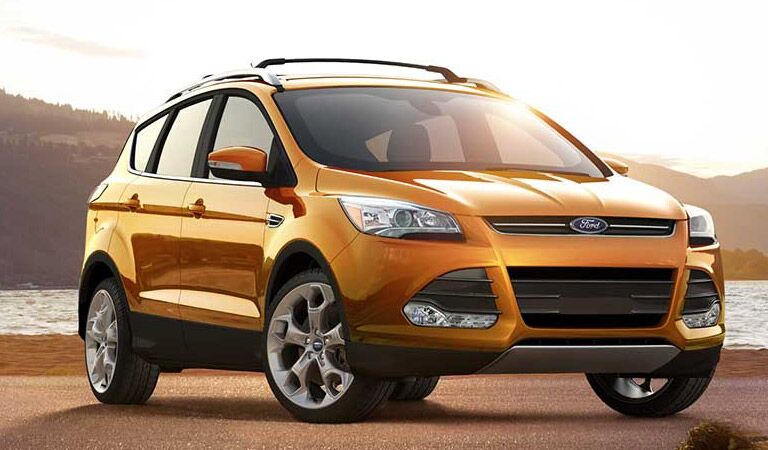 Yellow Ford Escape on the beach