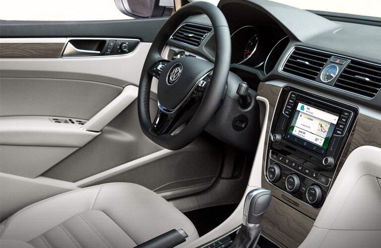 dash and infotainment system of vw passat