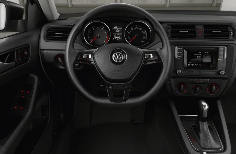 2016 VW Jetta interior steering wheel technology