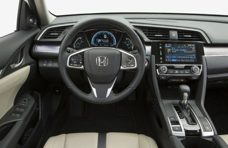 2016 honda civic interior features and technology