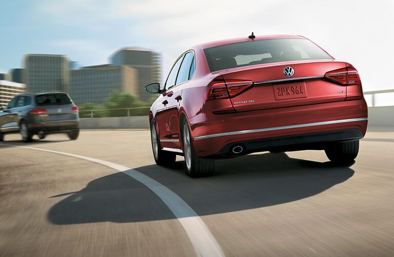 rearview of 2016 volkswagen passat