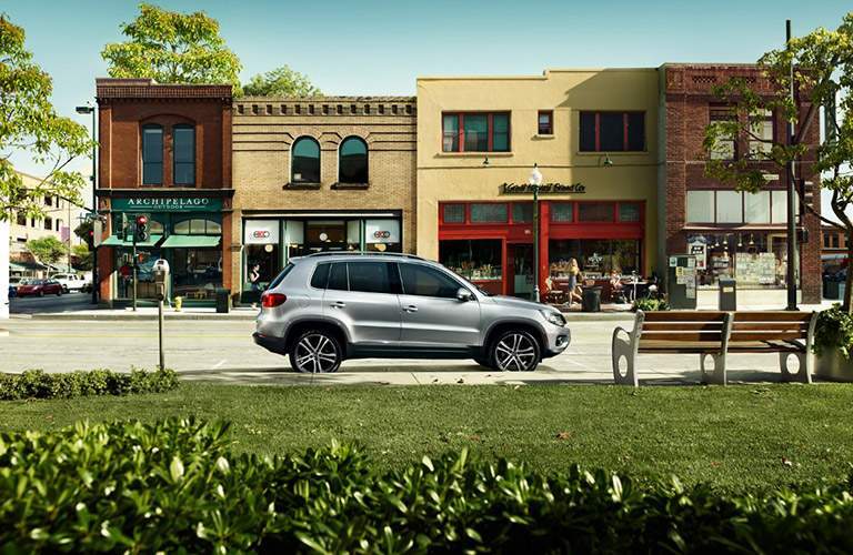2017 Volkswagen Tiguan in downtown area