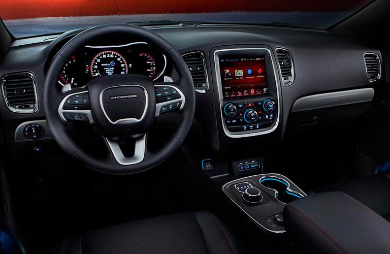 Front dash of Dodge Durango