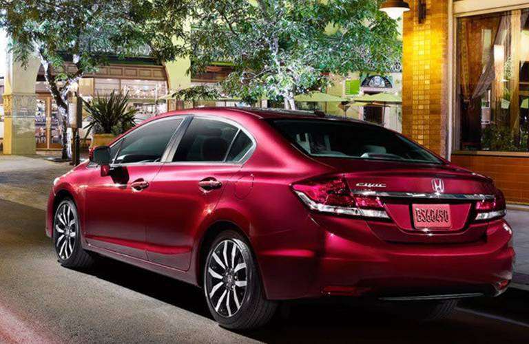 Red Honda Civic Sedan