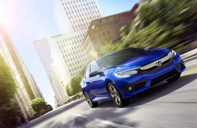 Blue 2016 Honda Civic sedan