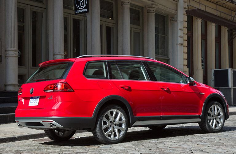 2017 vw golf alltrack exterior wagon bumper rear
