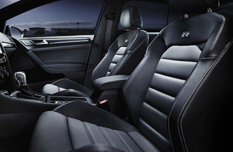2017 volkswagen Golf R interior sport seats with logo