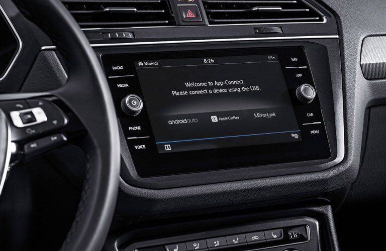 2018 volkswagen tiguan interior touchscreen