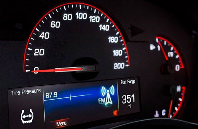 2017 cadillac ats-v instrument cluster design