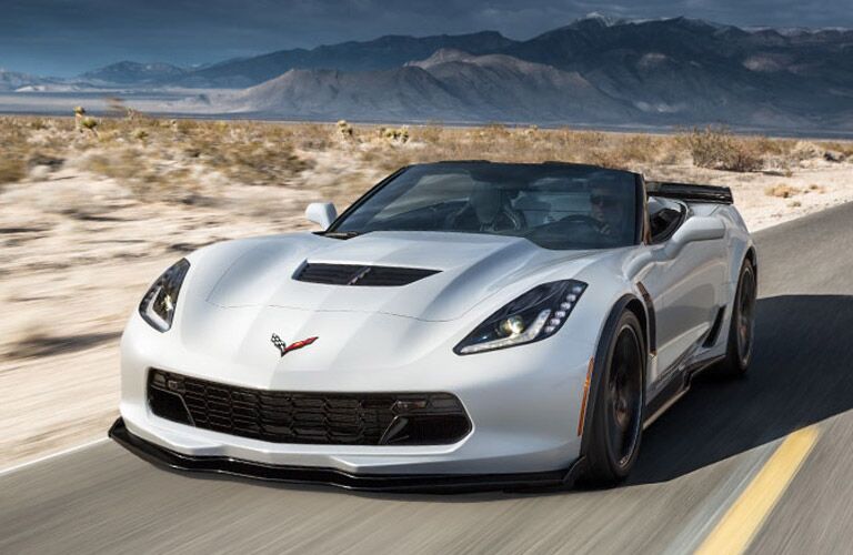 2017 chevy corvette in white