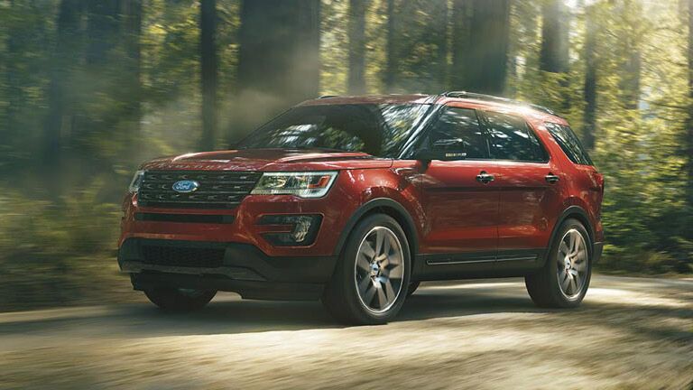 2016 Ford Explorer in forest