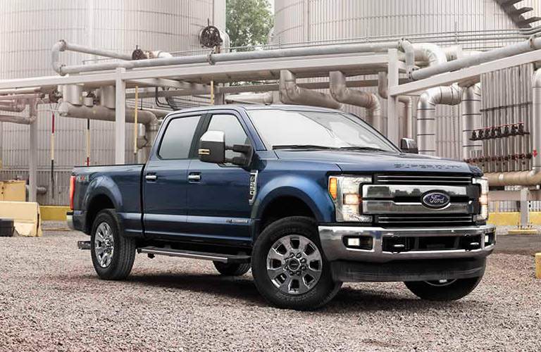 2017 Ford F-350 Blue Outside Factory