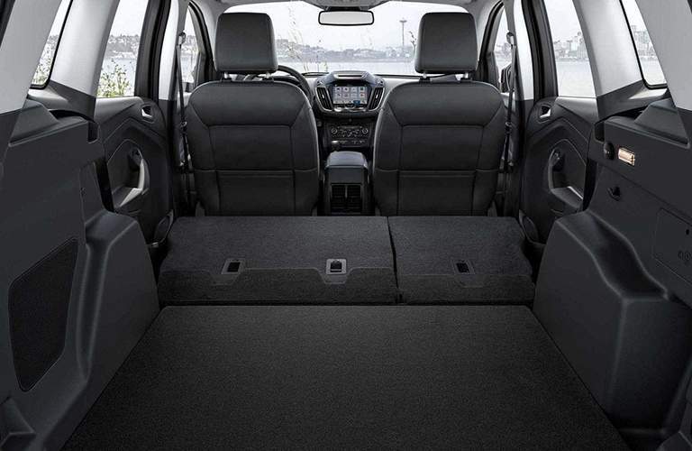 rear seats folded down in the 2018 Ford Escape