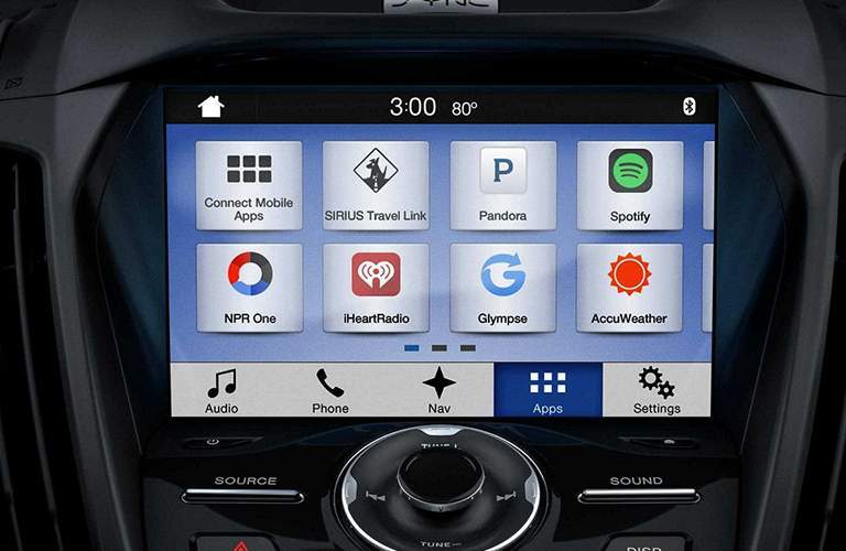 2018 Ford Escape SYNC 3 display close up