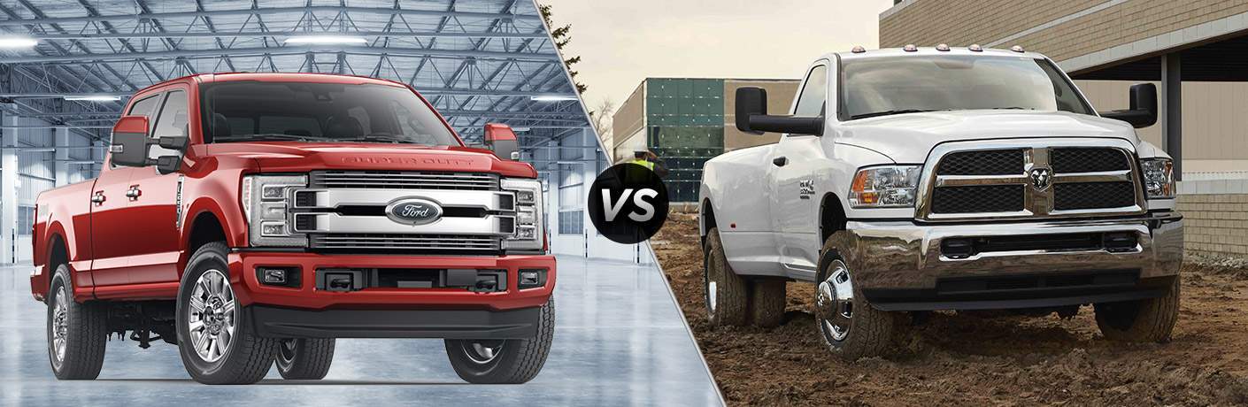 2018 Ford F 250 Super Duty Vs Ram 2500 Comparing Side By Images Of A 2018 Ford F 250 Super Duty And