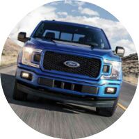 front view blue 2018 Ford F-150