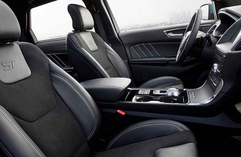 front seats of the 2019 Ford Edge ST