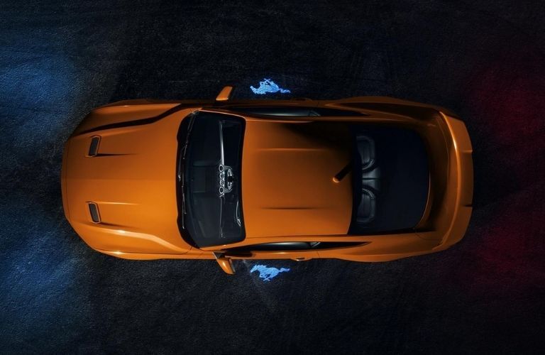 2021 Ford Mustang top view