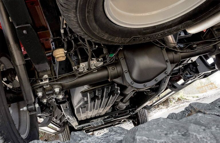 underbody view of the 2018 Ford F-150