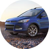 side view blue 2016 Ford Escape