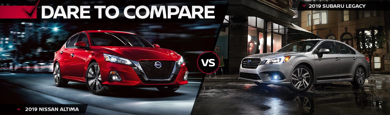 2019 Nissan Altima vs 2019 Subaru Legacy