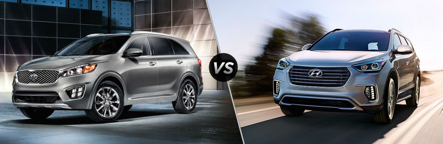 2017 Kia Sorento vs. 2017 Hyundai Santa Fe Sport 2017 Kia Sorento vs. 2017 Hyundai Santa Fe Sport