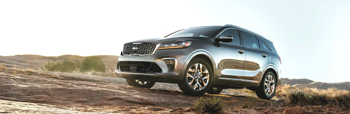 2020 Kia Sorento on rocks