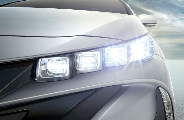 Very cool new headlights for 2017 Toyota Prius Prime Lima OH at Allan Nott Toyota
