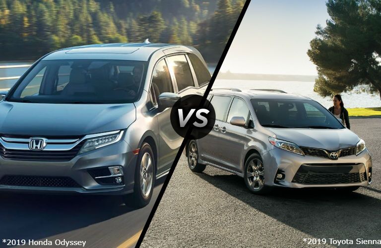 2019 Honda Odyssey vs 2019 Toyota Sienna