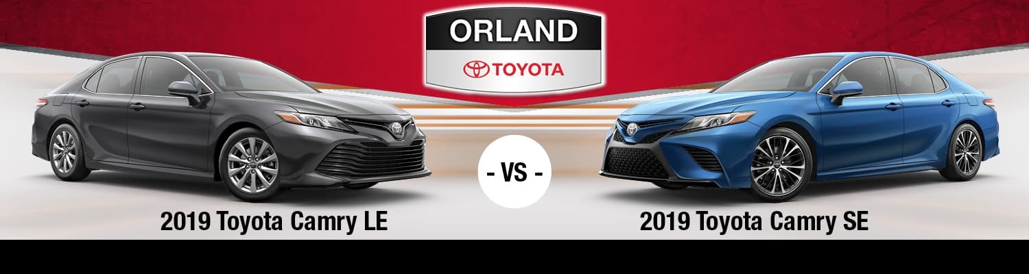 2019 Toyota Camry LE vs. SE 2019 Toyota Camry LE vs. SE